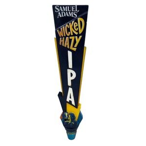 Samuel Sam Adams Wicked Hazy IPA Beer Keg Bar Tavern Tap Handle 12"